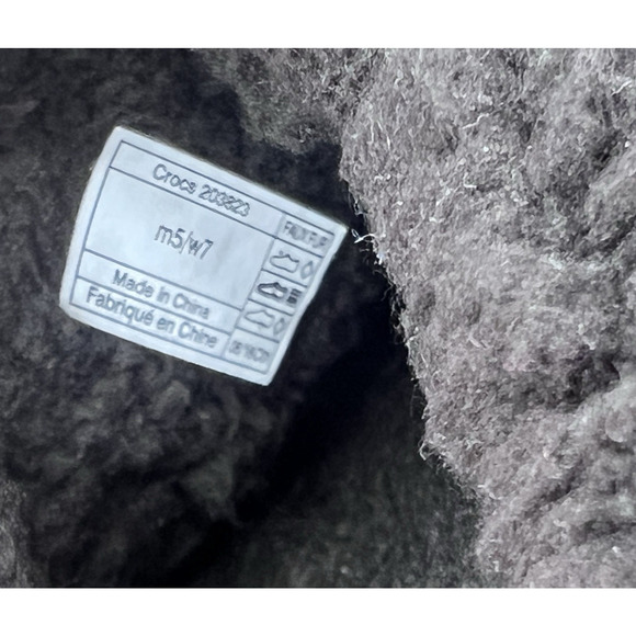 Crocs Unisex Classic Blitzen Animal Print Lined Clog Size M-5 W-7 Winter - Picture 7 of 9